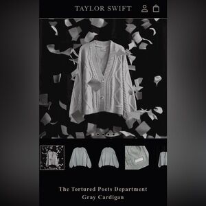 Taylor Swift  *** The Tortured Poets Department *** Cardigan TTPD XL XXL